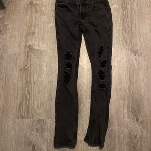 denim black ripped jeans